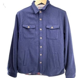 The Normal Brand‎ Jacket Mens Lg Brightside Flannel Lined Wool Blue Workwear